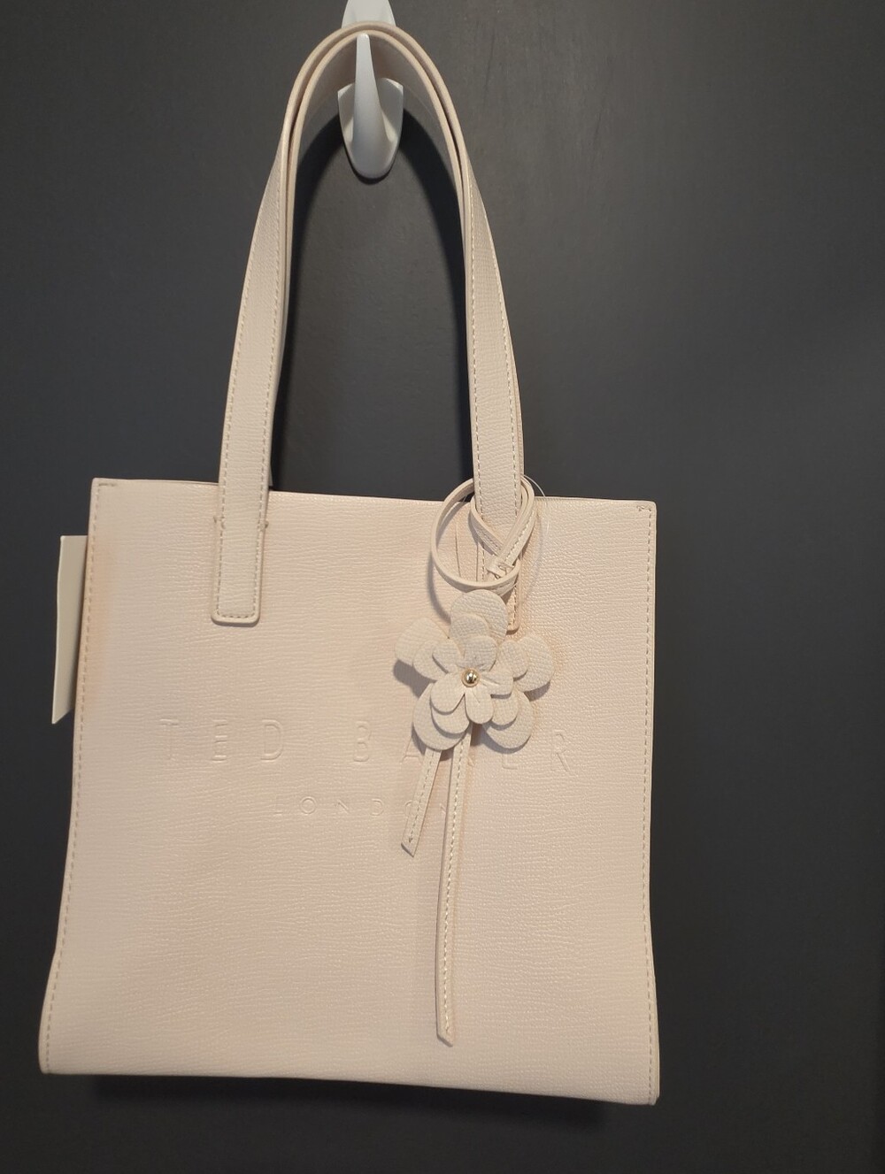 Ted Baker London Ivory Floral Charm Tote Bag